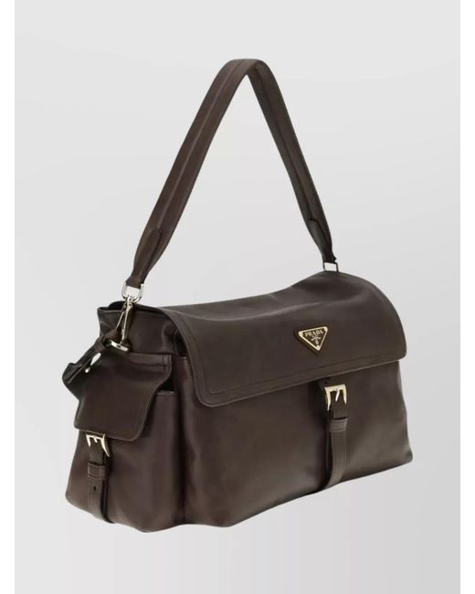 Prada Multicolor Explore Large Leather Shoulder Bag