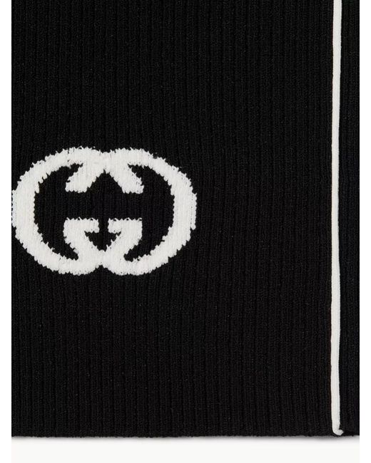 Gucci Black Ribbed Knee-Length Shorts