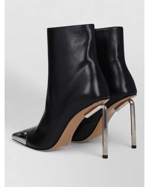 Off-White c/o Virgil Abloh Black Leather Ankle Boots