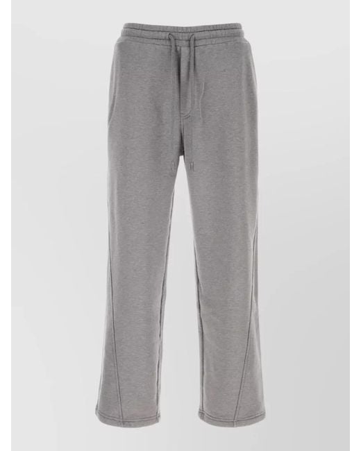 Dolce & Gabbana Gray Cotton Chino Shorts for men
