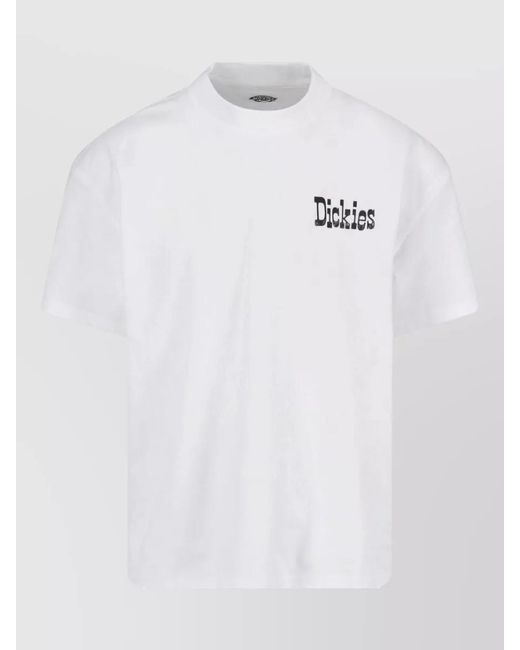 Dickies White Crew Neck Shirt Short Sleeves Graphic Print for men