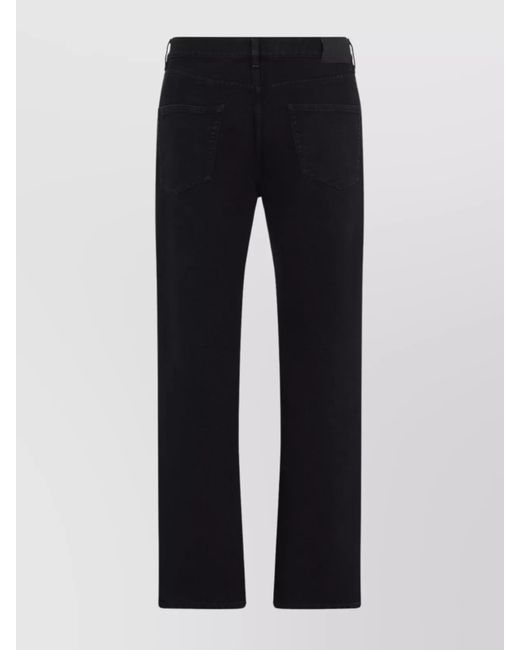 Saint Laurent Blue Denim Mid-Rise Straight-Leg Jeans for men