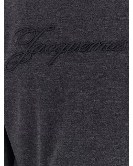 Jacquemus Blue Merino Wool Cardigan for men