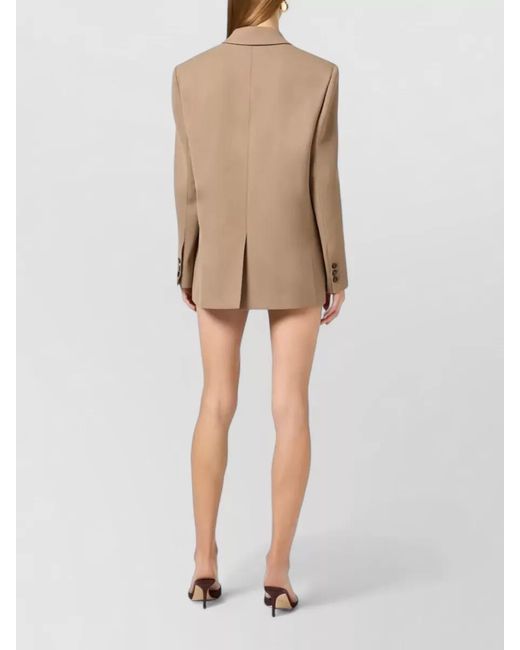 Elisabetta Franchi Natural Single-Breasted Blazer