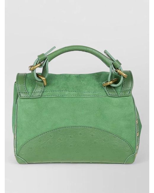 Zanellato Green Lambskin Shoulder Bag