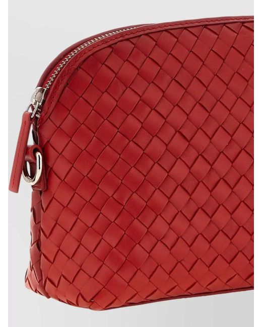 Dragon Diffusion Red Chunky Fellini Pochette Leather Clutch Bag