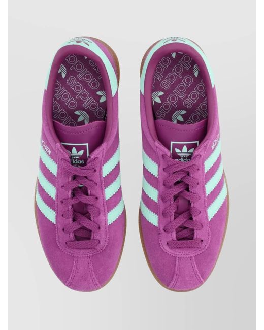 Adidas Originals Pink Leather Low-Top Sneakers