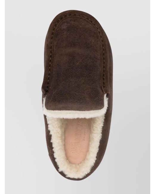 J.W. Anderson Brown Lambskin Padded Slippers