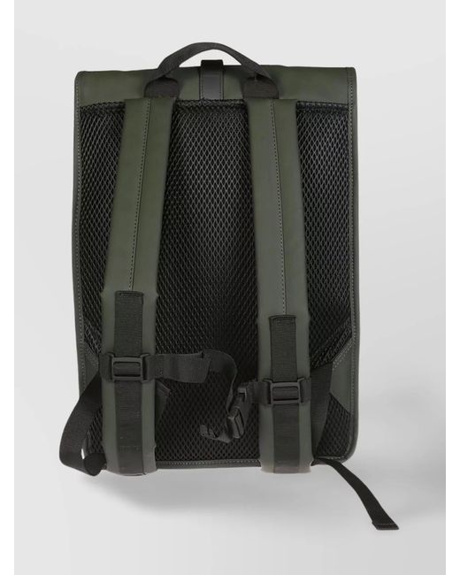 Rains Green Rolltop Backpack for men