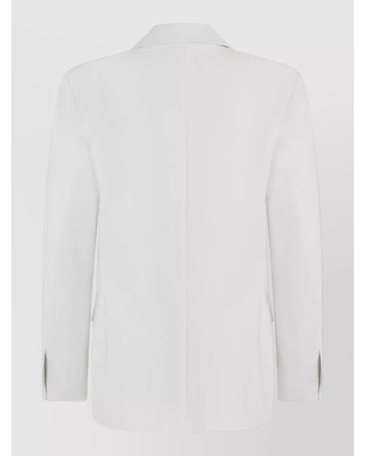 Coperni White Tailored Double Breasted Blazer Structured Cut