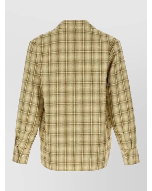 Séfr Metallic Ignacio Shirt Long Cuffed Plaid Pattern for men