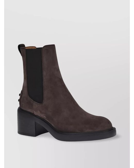 Tod's Brown Leather Ankle Boots