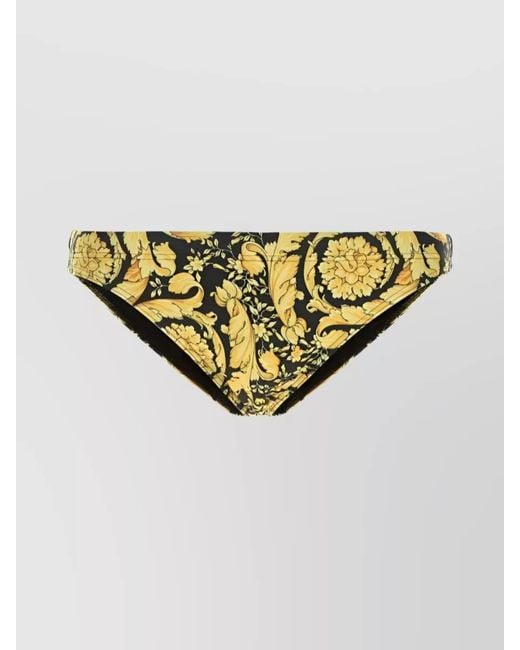 Versace Metallic Barocco Print Swim Shorts for men
