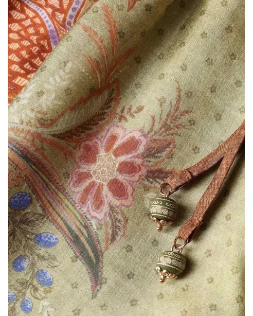 Zimmermann Natural Silk Floral-Print Relaxed Shorts