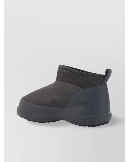 Moon Boot Gray Suede Boots