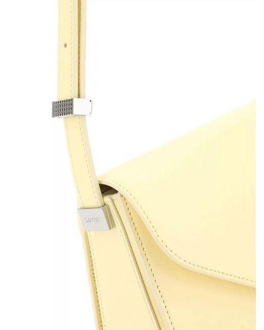 Lanvin Natural Concerto Leather Shoulder Bag