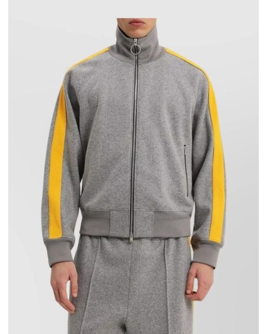 1989 STUDIO Gray Striped Jacket for men