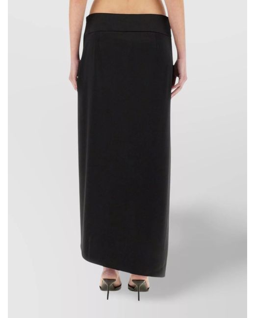 Courreges Black Asymmetric Skirt