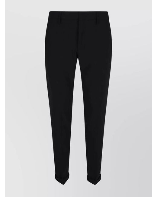Dondup Black Tailored Trousers for men