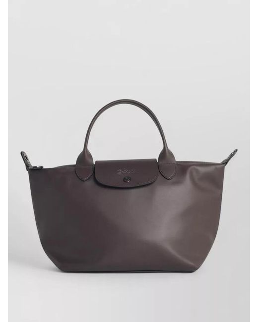 Longchamp Gray Le Pliage Xtra Leather Tote Bag