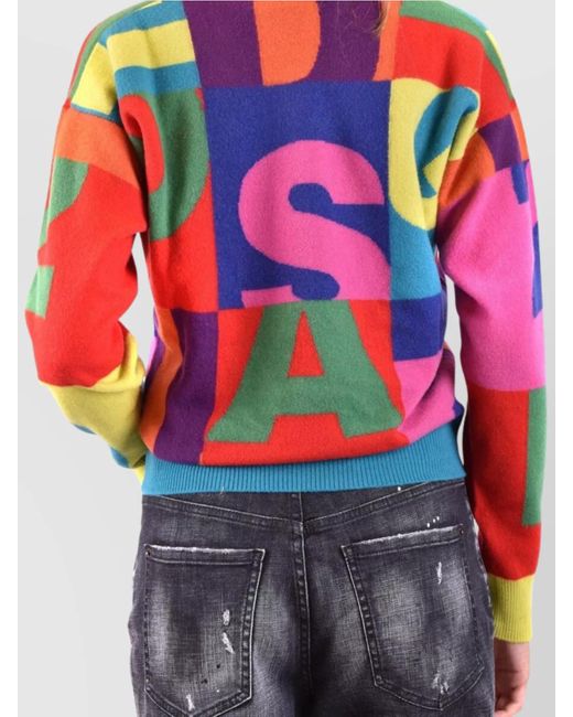 DSquared² Black Wool Jumper