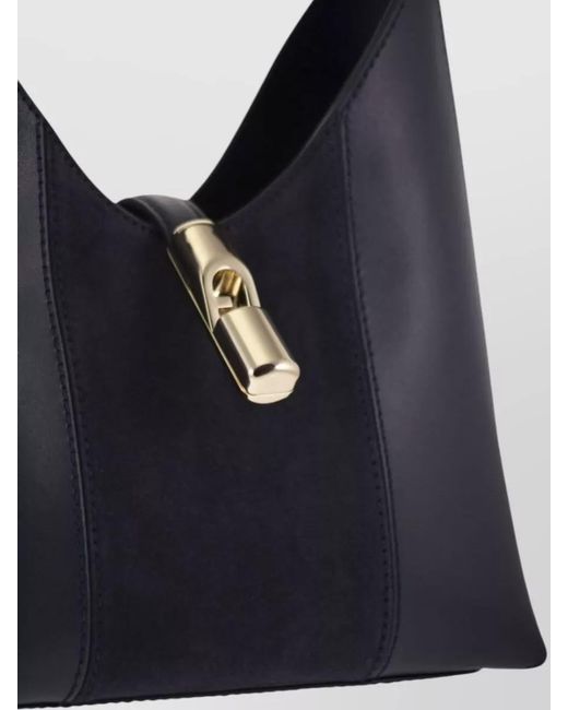 Furla Blue 1927 Leather Shoulder Bag