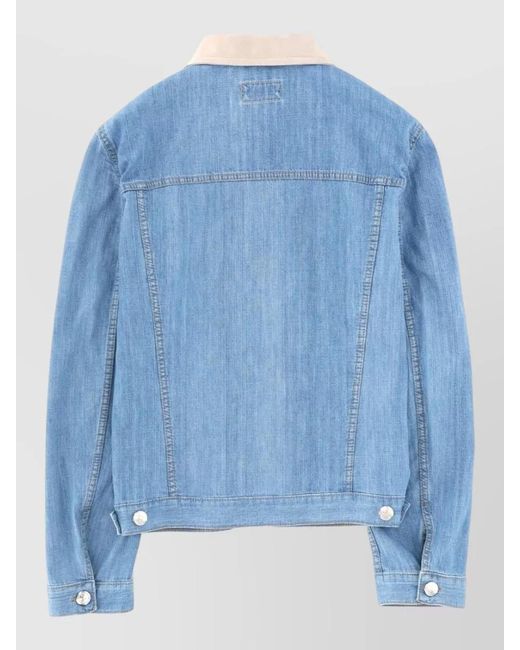 Brunello Cucinelli Blue Denim Jacket for men