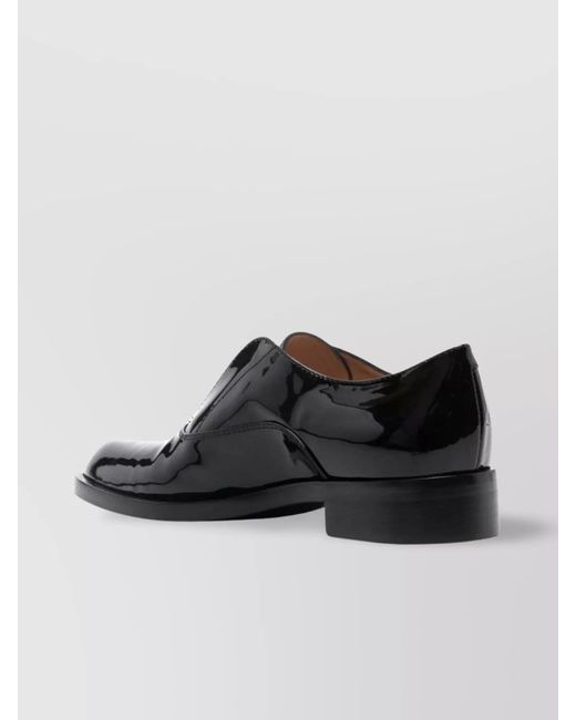 Gianvito Rossi Black Patent Leather Lace-Up Shoes