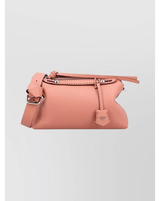 Fendi Pink By The Way Medium Leather Tote Bag