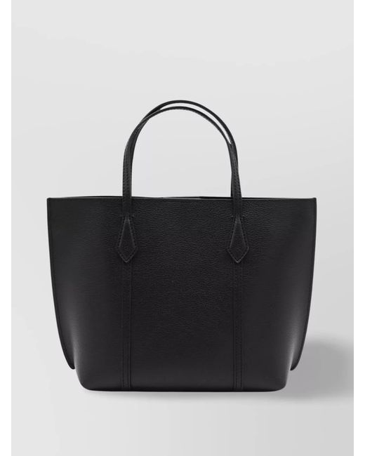 Tory Burch Black Perry Small Leather Tote Bag