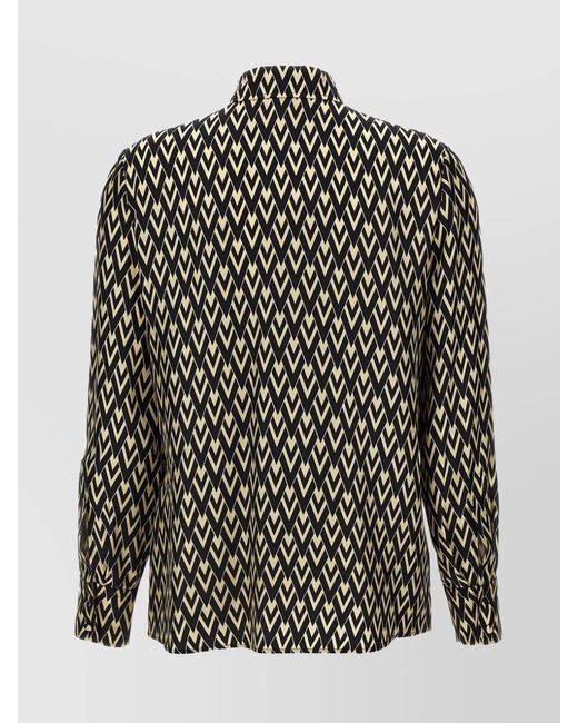 Valentino Garavani Black Silk Shirt