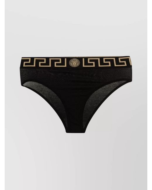 Versace Black High-Leg High-Waist Briefs