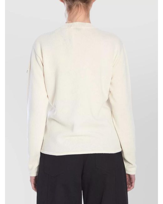 Moncler White Cashmere Wool Jumper