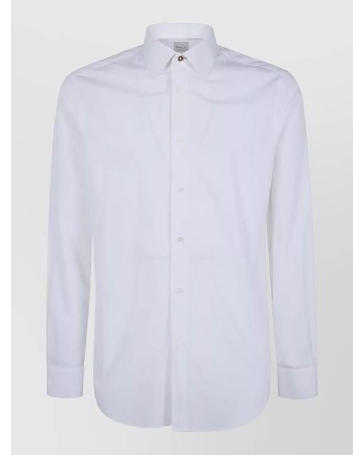 Paul Smith White Tailored-Fit Shirt for men