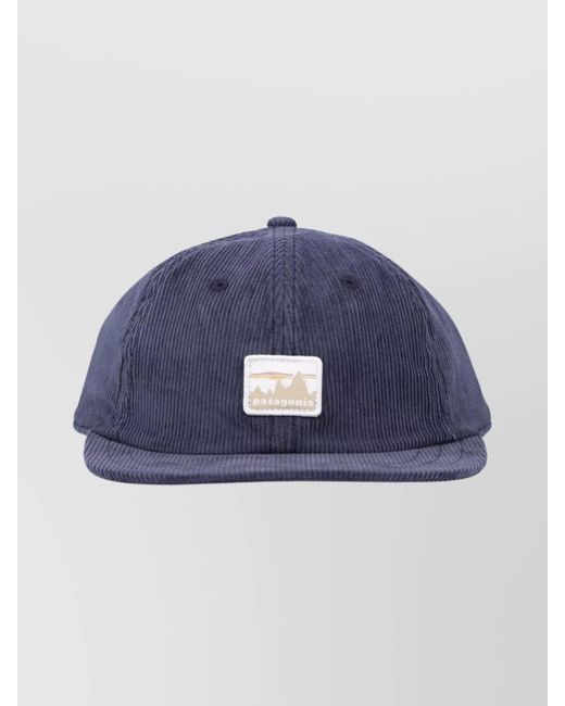 Patagonia Blue Textured Cap Adjustable Strap for men