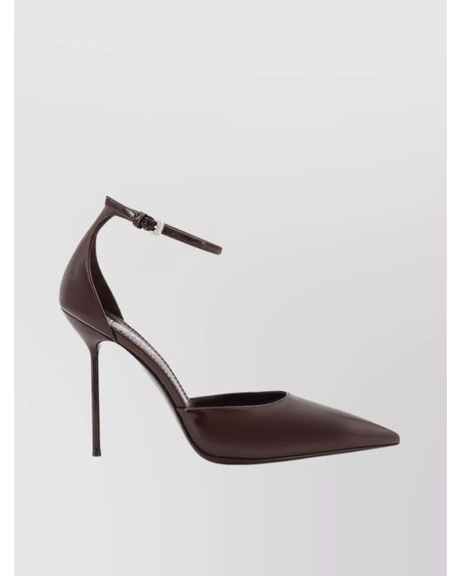 Paris Texas White Patent Leather Ankle Strap Pumps