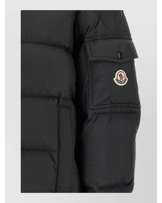 Moncler Black Down Quilted Short Puffer Jacket