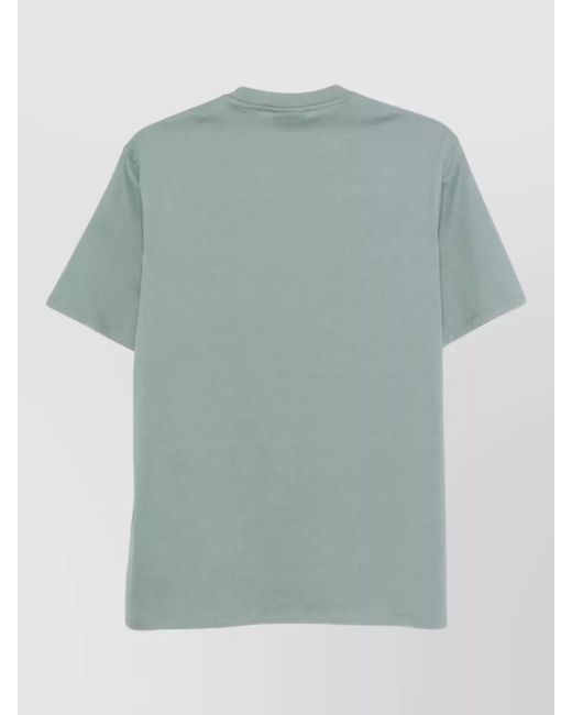 Emporio Armani Green Cotton Short-Sleeve T-Shirt for men