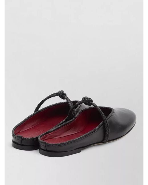 Bottega Veneta Multicolor Leather Open Back Ballerina Flats