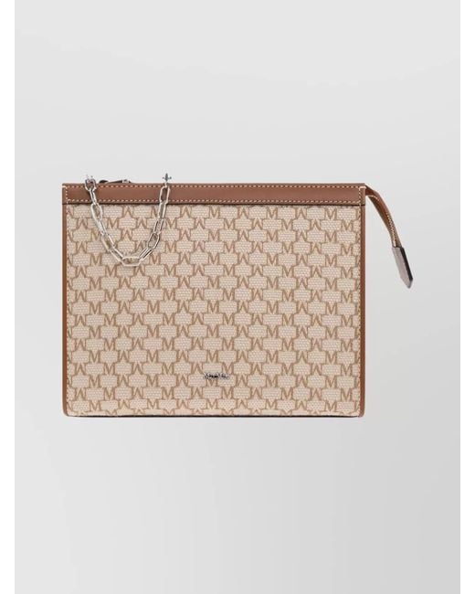 Max Mara Natural Clutch Bag