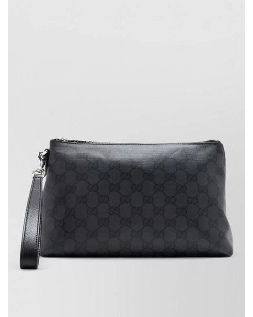 Gucci Black Leather Pouch for men