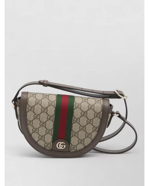 Gucci Gray Ophidia Small Gg Monogram Shoulder Bag