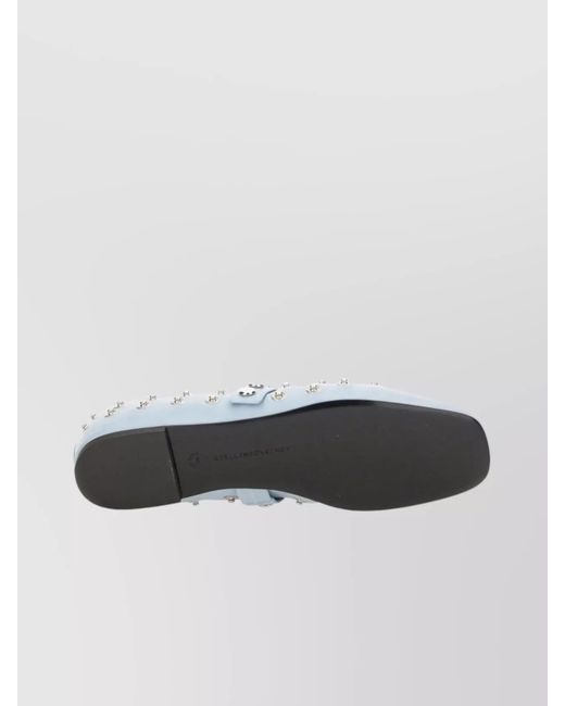 Stella McCartney White Studded Ballerina Shoes