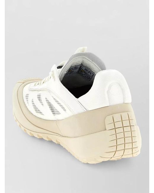 Moncler Natural Trailgrip Lp Sneakers Mesh Panels Pull Tab