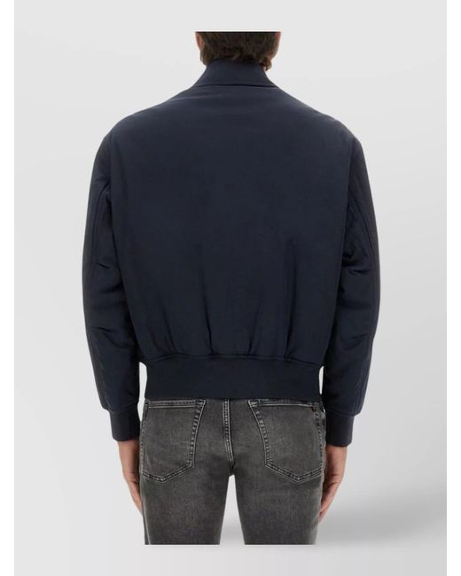 Boss Blue Bomber Jacket With Removable Lining for men