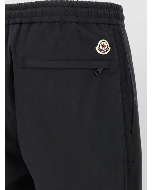 Moncler Blue Jogger Trousers Grosgrain Tape Back Pocket for men