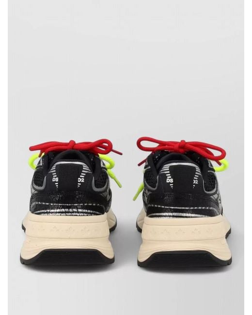 DSquared² Multicolor Leather Low-Top Sneakers for men