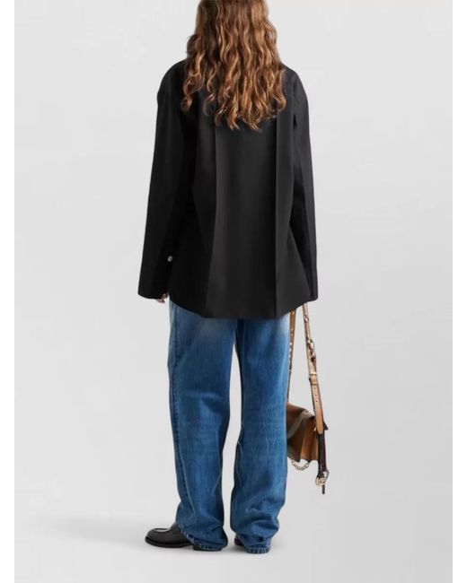 Prada Black Long-Sleeve Fitted Jacket
