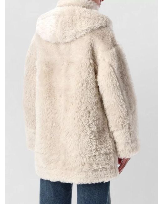 Urbancode Natural Reversible Hooded Faux Fur Parka Coat