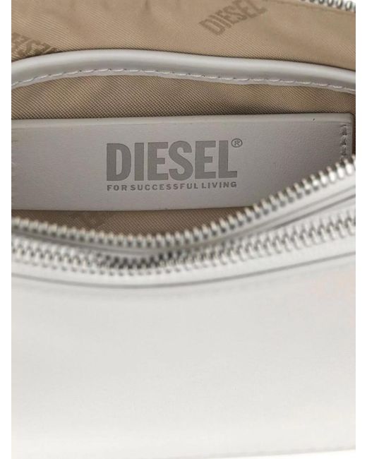 DIESEL White '1Dr Twin' Shoulder Bag